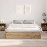  Okvir kreveta za pohranu Artisan hrast 200x200 cm | shoptok.hr