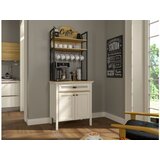 Hanah home Višenamenska vitrina za kafe Krem Hrast Crna boja FRN 21028 | ePonuda.com