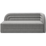 ELTAP Siva sklopiva/s prostorom za odlaganje sofa od bouclé tkanine s desnim kutom 223 cm Fabillo – | shoptok.hr