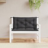 vidaXL Blazina za vrtno klop 2 kosa črna 100x50x7cm oxford tkanina Cene