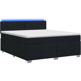  s box springom, madracem i LED-om Crna 180 x 200 cm | shoptok.hr