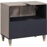 vidaXL Ormarić za umivaonik Siva 62 x 33 x 58 cm Čvrsto drvo manga | shoptok.hr