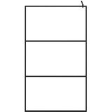 Pregrada za tuširanje s prozirnim staklom ESG crna 115 x 195 cm | Eponuda.ba