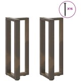  Noge za konzolni stol T-oblika 2 kom Crne 25x28x(72-73) cm Čelik | shoptok.hr