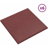  Ploče za zaštitu od padova 24 pcs Crvena 50 x 50 cm Guma | shoptok.hr