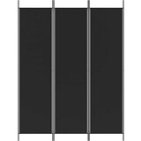 Sobna Paravan 3-delni 150x200 cm črna blago, (20595081) | Shoptok.si