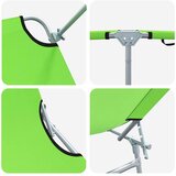  Ležaljka 2 pcs Zelena 58 x 188 x 77cm Poliester | shoptok.hr
