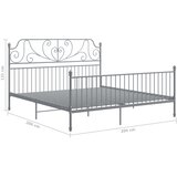  Okvir za krevet sivi metalni 200 x 200 cm | Eponuda.ba