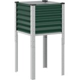 Maison Chic Vrtna greda - cvetlična korita - Cvetlični Lonec zelena 45x45x88 cm jeklo, (21788983) Cene