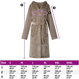  Kupaći kaput s kapuljačom Kamel s Flanel | shoptok.hr