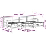  Set lounge namještaja za vrt 7 pcs Vosak Smeđa Masivna borovina - Vosak smeđa | shoptok.hr