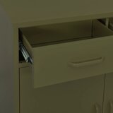 Ormarić za pohranu maslinasto zeleni 80 x 35 x 101,5 cm čelični | Eponuda.ba