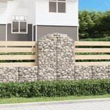 vidaXL Gabionska košara s lukom 100x30x140/160 cm pocinčano željezo Cijene