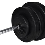  Klupa za dizanje utega sa stalkom i setom utega 60,5 kg | shoptok.hr
