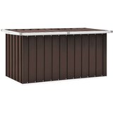 vidaXL Vrtna kutija za pohranu smeđa 129 x 67 x 65 cm Cijene