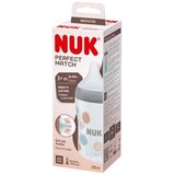 Nuk Flašica za bebe Perfect Match Twig, Sa indikatorom temperature, 3m+, 260 ml, Siva Cene