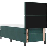 vidaXL Box Spring Krevet s Madracem Tamno Zelena 80x200 cm Baršun | shoptok.hr