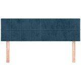  Uzglavlja tamnoplava 144x5x78/88 cm baršunasta | shoptok.hr