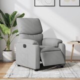 vidaXL električni naslanjač svetlo sivo blago | Shoptok.si