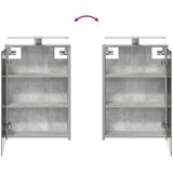  Set ormarića za kupaonicu 5 pcs Betonska siva 43 x 16 x 62,5 cm | shoptok.hr