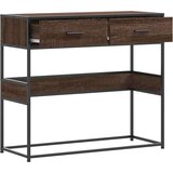 vidaXL Konzolni stol boja hrasta 90x35x80 cm konstruirano drvo | shoptok.hr