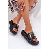 Boto Women's Sandals On Massive Platform With Decorative Buckle Black Zelori | Shoptok.si