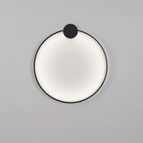 Toolight Zidni svijećnjak LED APP1395-CP BLACK 40cm | shoptok.hr