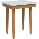  toaletna mizica z ogledalom FAUSKE, bela, 76x50x103,5 cm | Shoptok.si