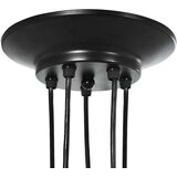 vidaXL Visilica s 5 grla E27 crni metal | shoptok.hr