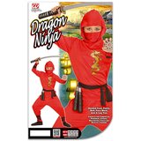 Ninja zmaj kostum - 140 cm, rdeč Cene