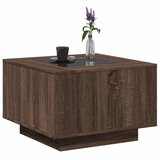  Stolić za kavu LED smeđa boja hrasta 60x60x40 cm drveni | Eponuda.com