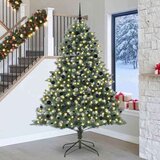 vidaXL Umestno božično drevo med 300 LED Zelena 160 x 160 x 240 cm | Shoptok.si