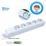 Prenosna PRIKLJUCNICA BITON PETOSTRUKA 1,4M KB-RB-05L | Eponuda.com