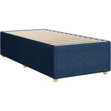 vidaXL Krevet s oprugama i madracem plavi 90 x 200 cm od tkanine | shoptok.hr