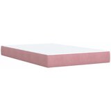  Krevet s oprugama i madracem ružičasti 120 x 190 cm baršunasti | shoptok.hr
