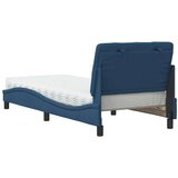  Postelja z vzmetnico modra 90x190 cm blago, (22053074) | Shoptok.si