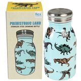 Rex London Svetlo modra otroška steklenička za vodo iz nerjavečega jekla 250 ml Prehistoric Land – | Shoptok.si