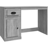 Maison Chic Pisalna miza - pisarniška miza - Računalniška miza s predalom siva sonoma 115x50x75 cm inženirski les, (21785120) | Shoptok.si