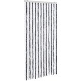 Furnova Zavesa proti mrčesu iz šenilje 100x220 cm siva in bela, (21918221) | Shoptok.si