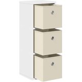  Strani šal s predalom Bela 25,5 x 22 x 69,5 cm, (5000233851) | Shoptok.si