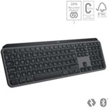 Logitech MX Keys S tipkovnica RF bežični + Bluetooth QWERTY US Međunarodna Grafit Slike