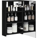  Kupaonski ormar s ogledalom Zidne Crni hrast 30 x 10,5 x 50 cm | shoptok.hr