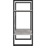 Ormarić za knjige s 2 razine boja betona 60x30x70 cm od iverice | shoptok.hr