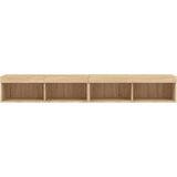 TV ormarići s LED svjetlima 2 kom boja hrasta 100x30x30 cm | Eponuda.ba
