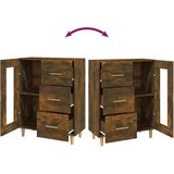 Maison Chic Komoda - Predalnik dimljeni hrast 69,5x34x90 cm inženirski les, (21718156) | Shoptok.si