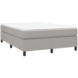  Box spring posteljni z vzmetnico svetlo siv 140x190 cm blago, (20738696) | Shoptok.si