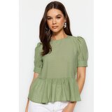 Trendyol Bluza sa rukavima od metvice kaki | krem | ePonuda.com