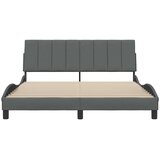 vidaXL Posteljni okvir brez vzmetnice temno siv 160x200 cm blago | Shoptok.si