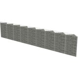  Gabionski zid od pocinčanog čelika 630 x 30 x 100 cm | shoptok.hr