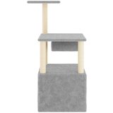  Penjalica za mačke sa stupovima za grebanje svjetlosiva 109 5cm | shoptok.hr